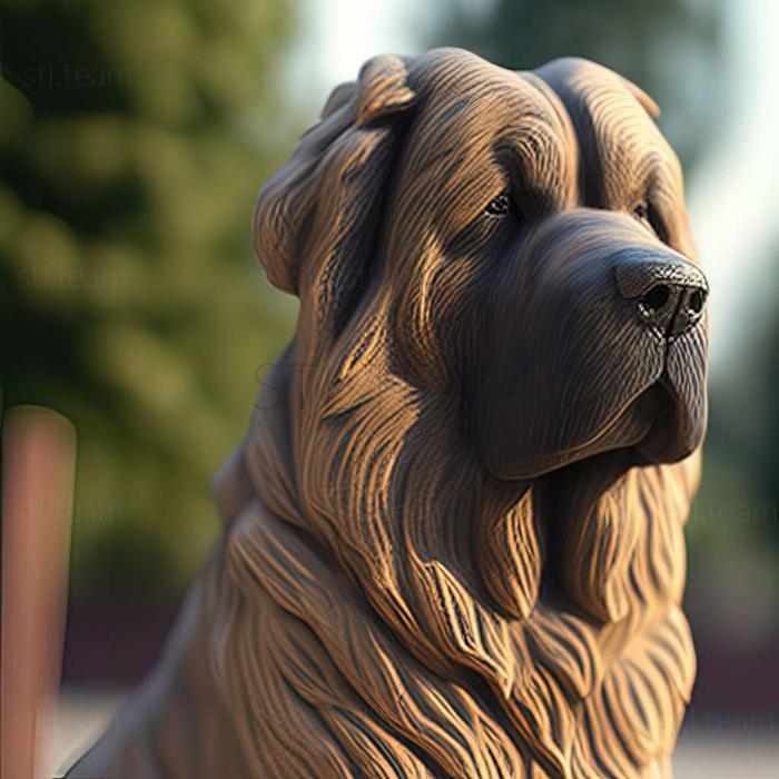 3D model Caucasian Shepherd dog (STL)